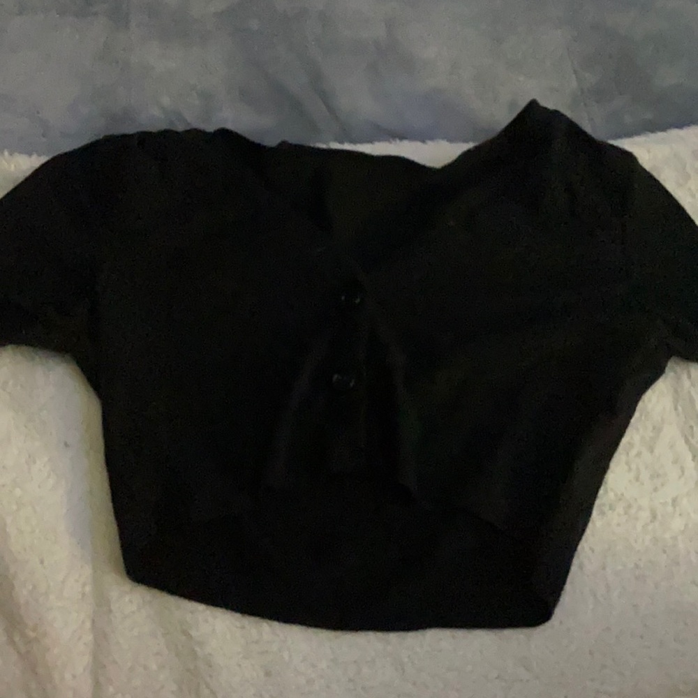 Buttoned up crop top